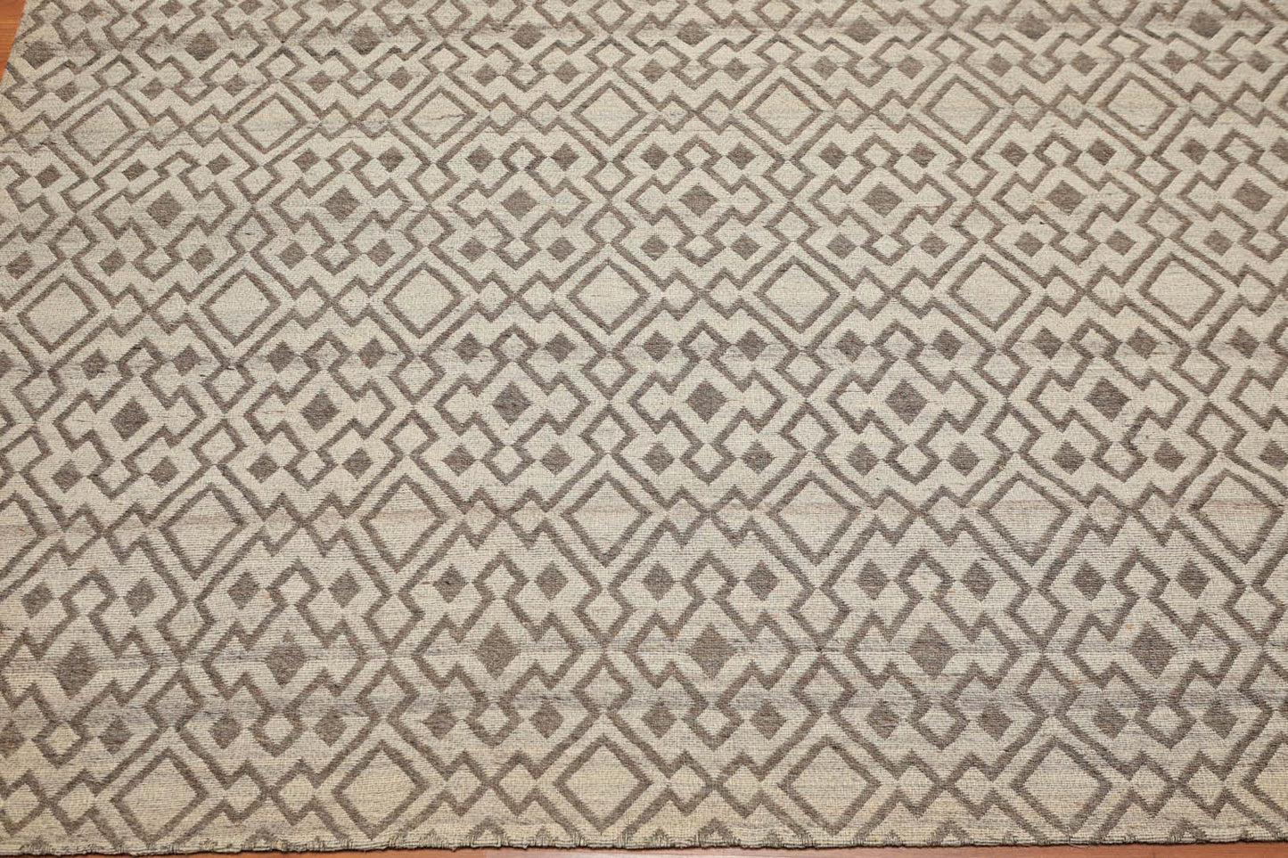 5'1" x 6'4" Hand Woven Flatweave Area Rug Contemporary Beige
