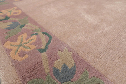 4' x 6' Hand Knotted Wool Tibetan Oriental Area Rug Traditional Taupe