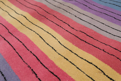 3'6" x 5'6" Handmade 100% Wool Traditional Oriental Area Rug Modern Gray