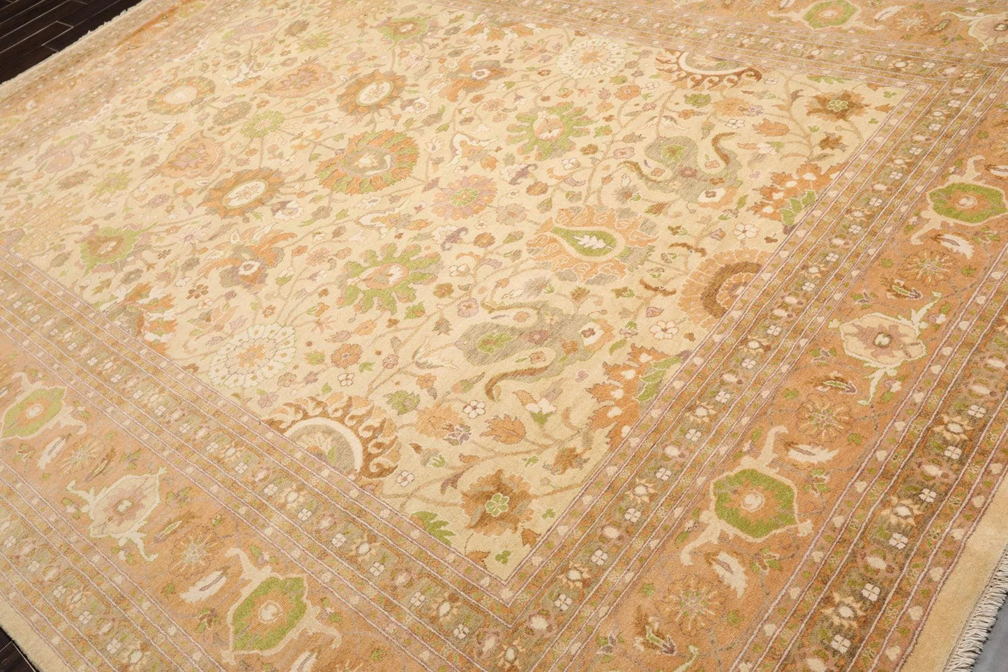 9X12  Beige Hand Knotted 100% Wool Pak Persian 300 KPSI Oriental Area Rug