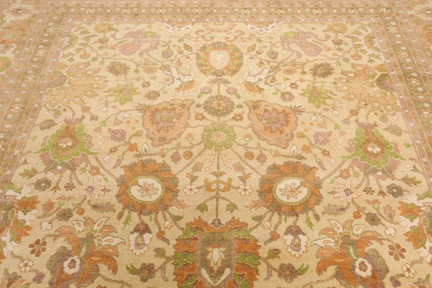 9X12  Beige Hand Knotted 100% Wool Pak Persian 300 KPSI Oriental Area Rug