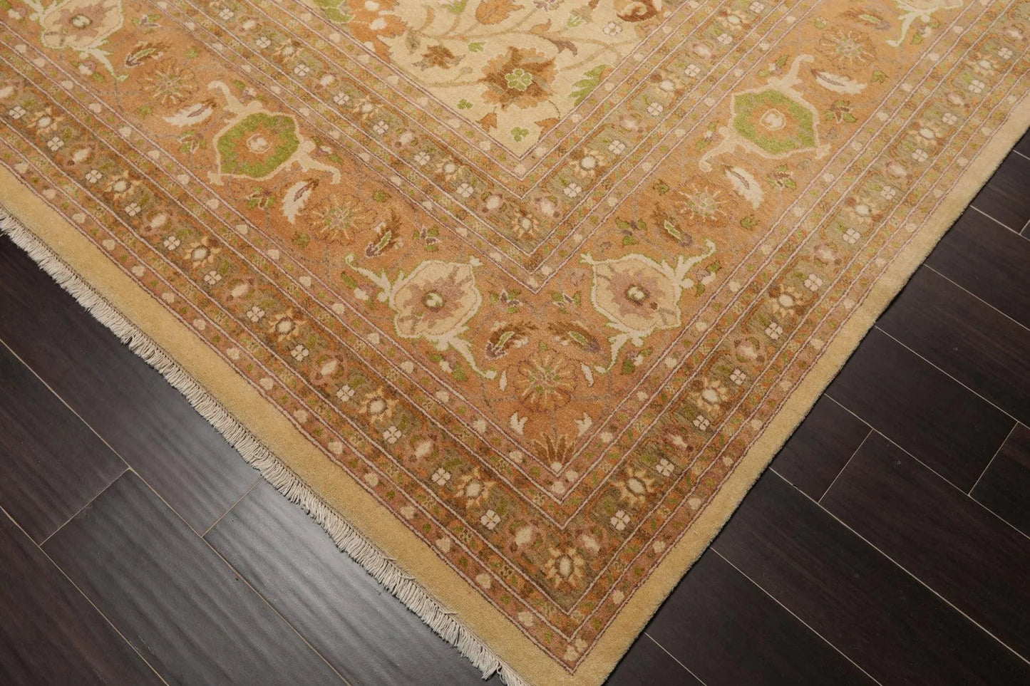 9X12  Beige Hand Knotted 100% Wool Pak Persian 300 KPSI Oriental Area Rug