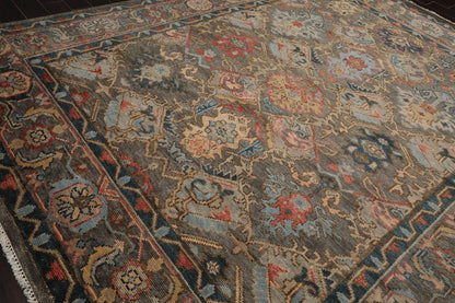 Multi Sizes LoomBloom Muted Turkish Oushak Hand Knotted Arts & Craft Wool Traditional Area Rug Mossy Gray Color