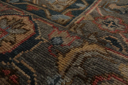 Multi Sizes LoomBloom Muted Turkish Oushak Hand Knotted Arts & Craft Wool Traditional Area Rug Mossy Gray Color