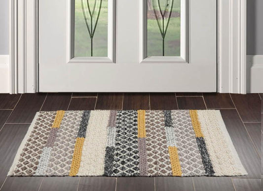 2'  00"x3'  00" Braided Mat  Oriental Area Persian Rug