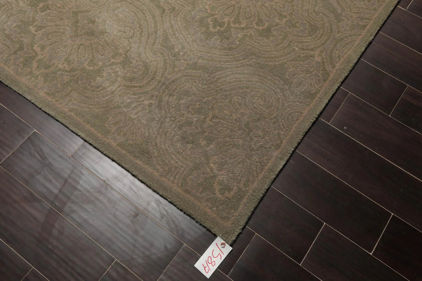 8' x 11' Handmade 100% Wool Transitional Oriental Area Rug Mint, Gray