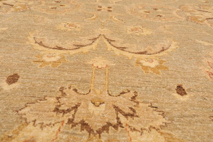 9' x 11'1'' Hand Knotted 100% Wool Peshawar Traditional Oriental Area Rug Gray