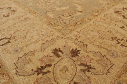 9' x 11'1'' Hand Knotted 100% Wool Peshawar Traditional Oriental Area Rug Gray