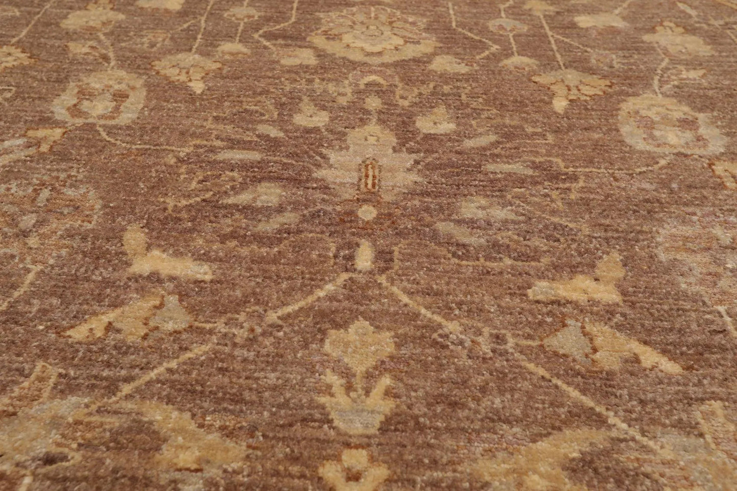 8' x 10'2'' Hand Knotted 100% Wool Peshawar Traditional Oriental Area Rug Brown