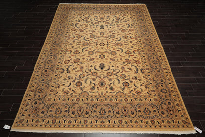 9'11" x 13'5" Hand Knotted Wool 250 KPSI Pak-Persian Area Rug Warm Beige
