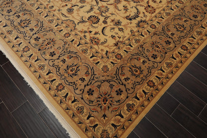9'11" x 13'5" Hand Knotted Wool 250 KPSI Pak-Persian Area Rug Warm Beige