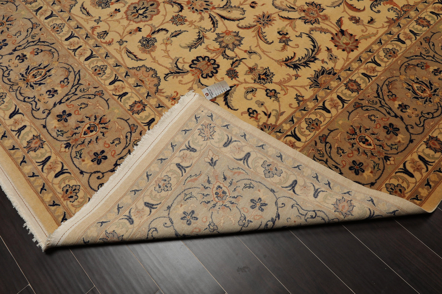 9'11" x 13'5" Hand Knotted Wool 250 KPSI Pak-Persian Area Rug Warm Beige
