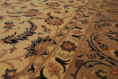 9'11" x 13'5" Hand Knotted Wool 250 KPSI Pak-Persian Area Rug Warm Beige
