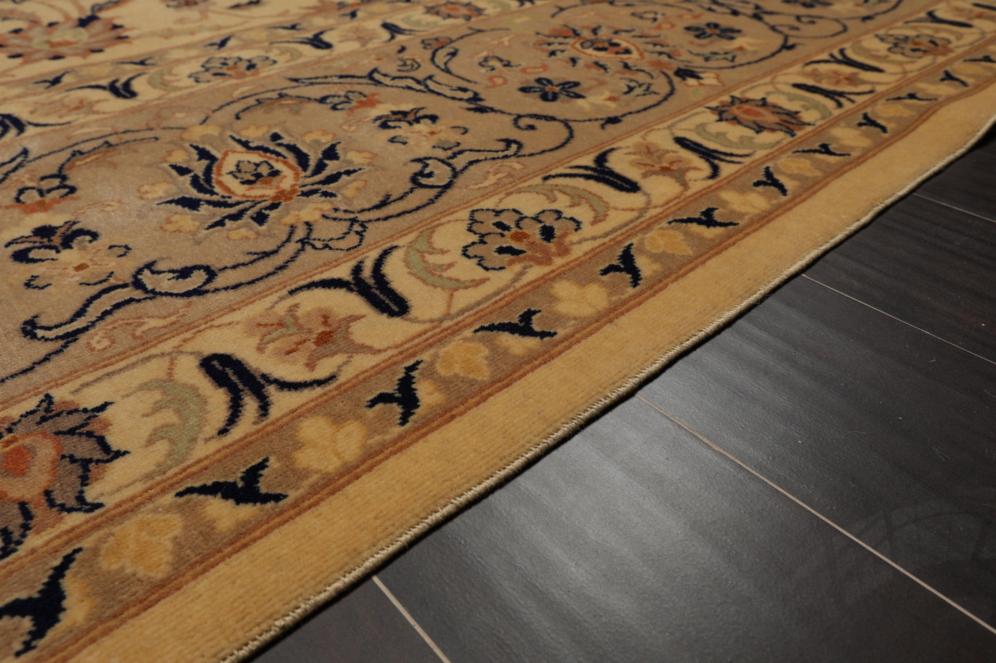 9'11" x 13'5" Hand Knotted Wool 250 KPSI Pak-Persian Area Rug Warm Beige