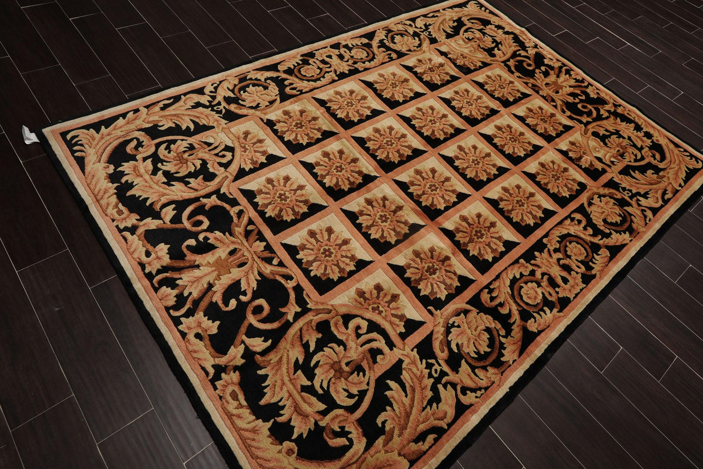 5'1" x 8'6" Hand Knotted Neo-Classic Tibetan Oriental Area Rug Traditional Beige