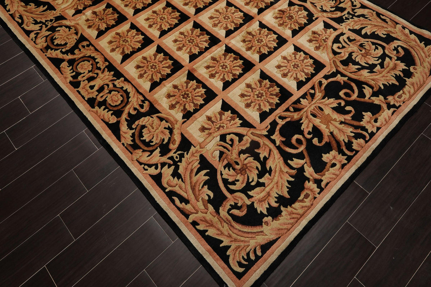 5'1" x 8'6" Hand Knotted Neo-Classic Tibetan Oriental Area Rug Traditional Beige