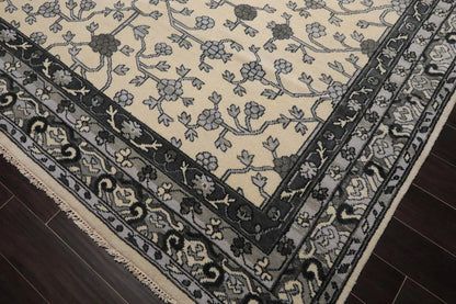 Multi Sizes Hand Knotted 100% Wool Oushak Traditional Oriental Area Rug Ivory