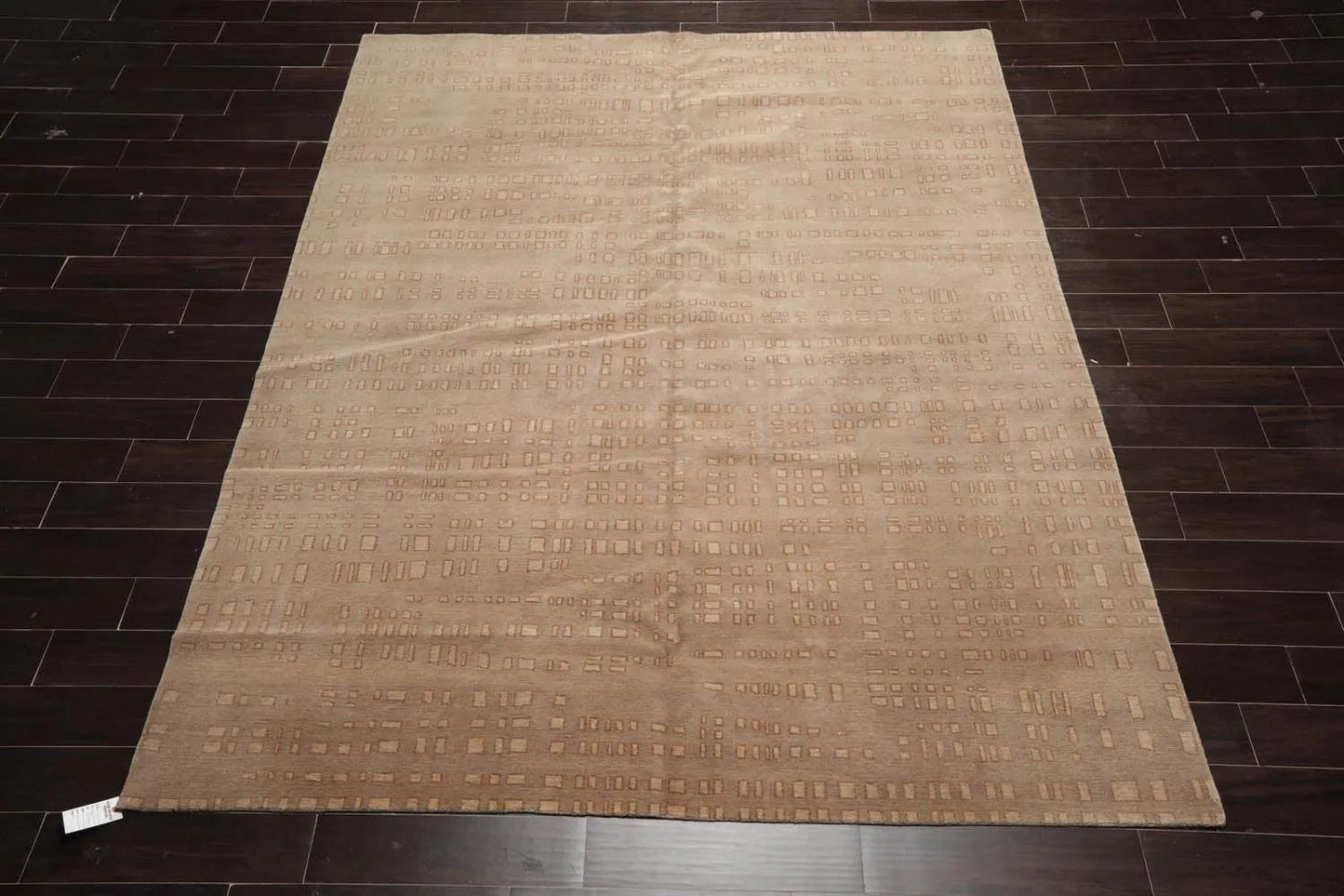 8' x 10' Hand Knotted Tibetan 100% Wool Designer Modern & Contemporary  Oriental Area Rug Tan,Brown Color