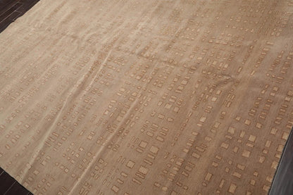 8' x 10' Hand Knotted Tibetan 100% Wool Designer Modern & Contemporary  Oriental Area Rug Tan,Brown Color