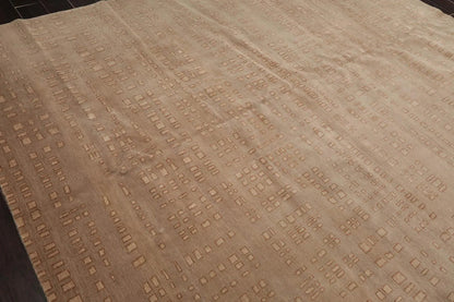 8' x 10' Hand Knotted Tibetan 100% Wool Designer Modern & Contemporary  Oriental Area Rug Tan,Brown Color