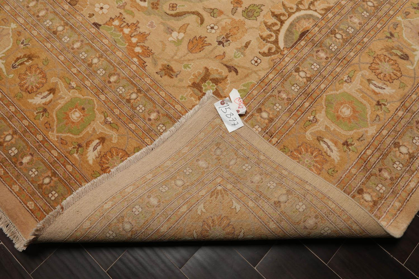 9'4" x 12'2" Hand Knotted Wool 16/18 Pak Persian 300 KPSI Oriental Area Rug Tan