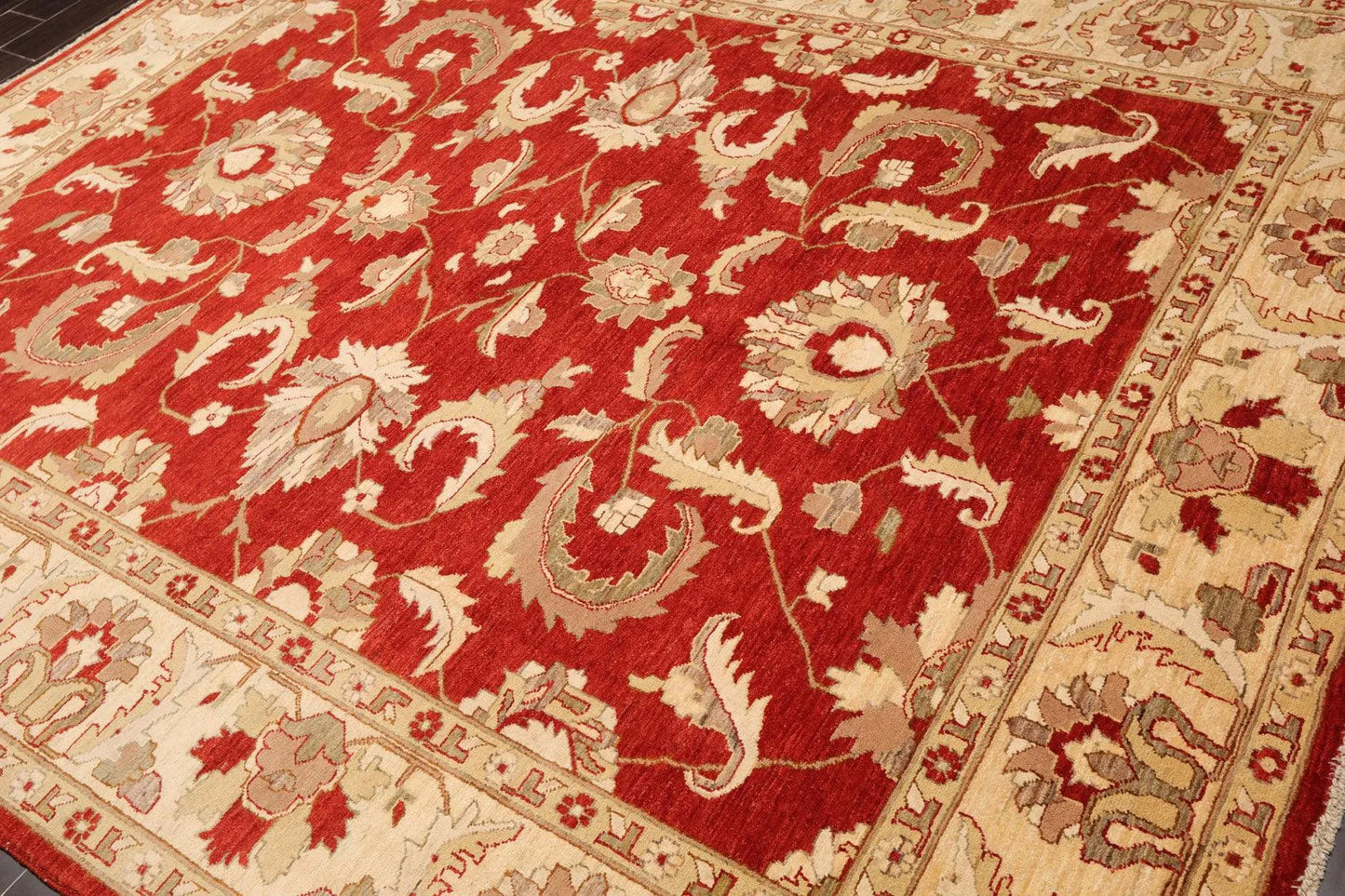 8' x 9'10'' Hand Knotted 100% Wool Peshawar Oriental Area Rug Rusty Red