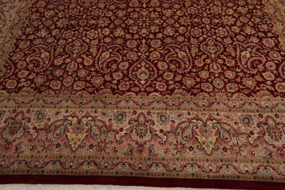 9'2" x 12'5" Hand Knotted Wool 16/18 Pak Persian 300 KPSI Area Rug Burgundy