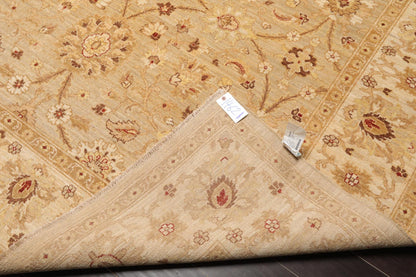 8'1" x 9'11'' Hand Knotted 100% Wool Peshawar Traditional Area Rug Gray Beige