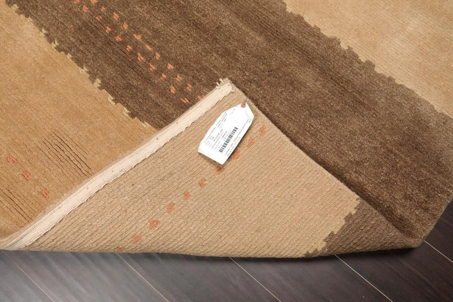 4' x 6' Hand Knotted Tibetan 100% Wool Tibetan Modern & Contemporary Oriental Area Rug Camel, Brown Color