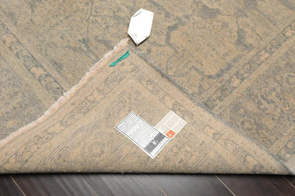 5'11''x8'11'' Hand Knotted Tibetan 100% Wool Tibetan Transitional Oriental Area Rug Beige, Gray Color