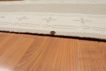 2'4" x 80' Art and Deco Style 100% Wool Oriental Area Rug XLL Runner Taupe