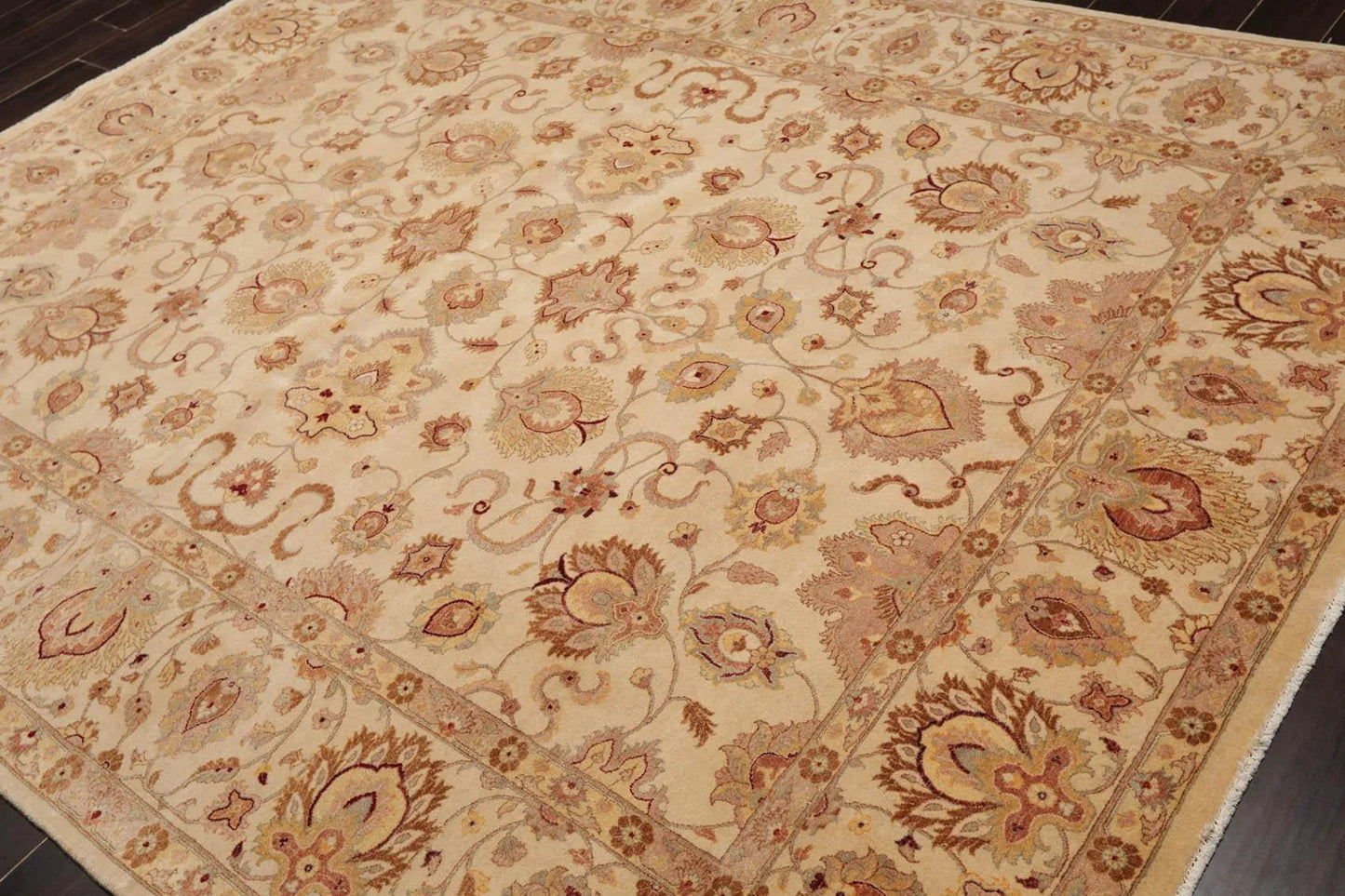 8' x 10' Hand Knotted Wool 16/18 Pak Persian 350 KPSI Oriental Area Rug Beige