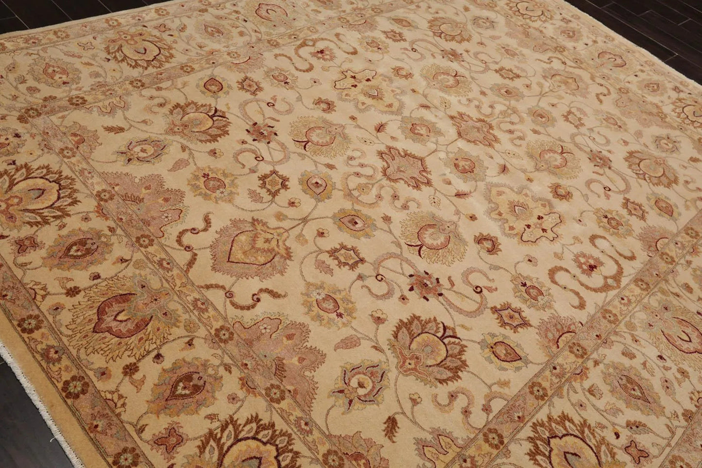 8' x 10' Hand Knotted Wool 16/18 Pak Persian 350 KPSI Oriental Area Rug Beige