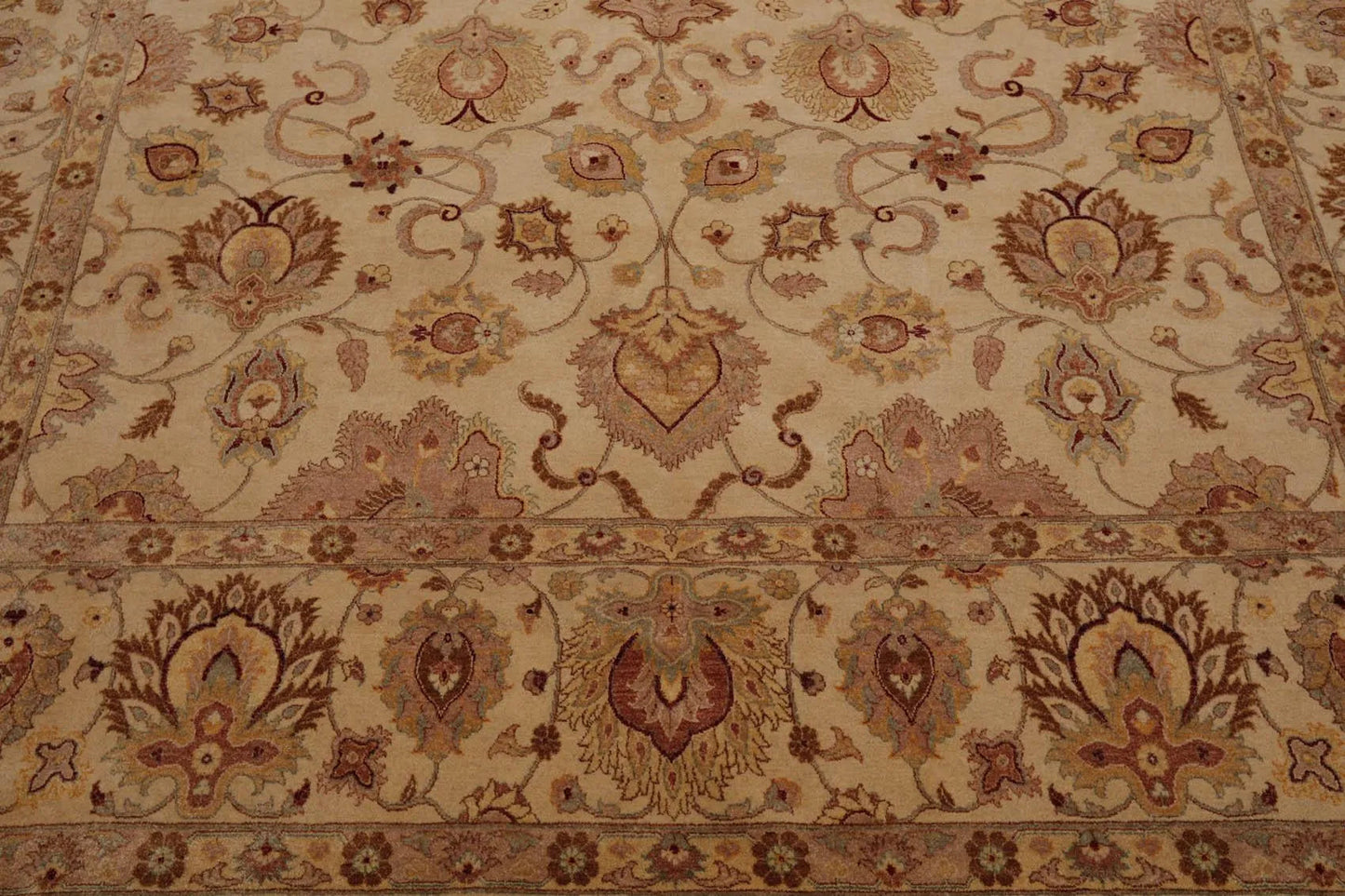 8' x 10' Hand Knotted Wool 16/18 Pak Persian 350 KPSI Oriental Area Rug Beige
