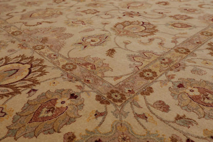 8' x 10' Hand Knotted Wool 16/18 Pak Persian 350 KPSI Oriental Area Rug Beige