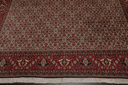 8'2" x 11'2" Hand Knotted 100% Wool Authentic Bidjar Oriental Area Rug Ivory
