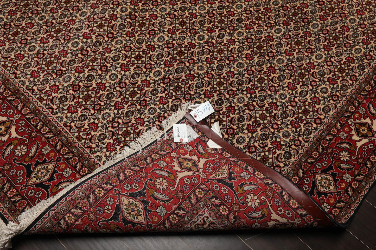 8'2" x 11'2" Hand Knotted 100% Wool Authentic Bidjar Oriental Area Rug Ivory