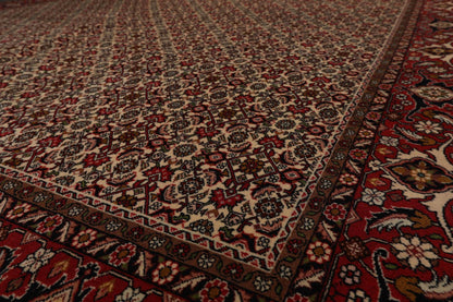 8'2" x 11'2" Hand Knotted 100% Wool Authentic Bidjar Oriental Area Rug Ivory