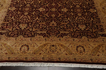 Hand Knotted 100% Wool 16/18 Pak Persian 300 KPSI Area Rug Burgundy 8'3" x 10'1"