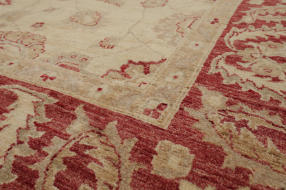 8'10" x 11'10" Hand Knotted Peshawar Stone wash Vegetable dyes Area Rug Camel