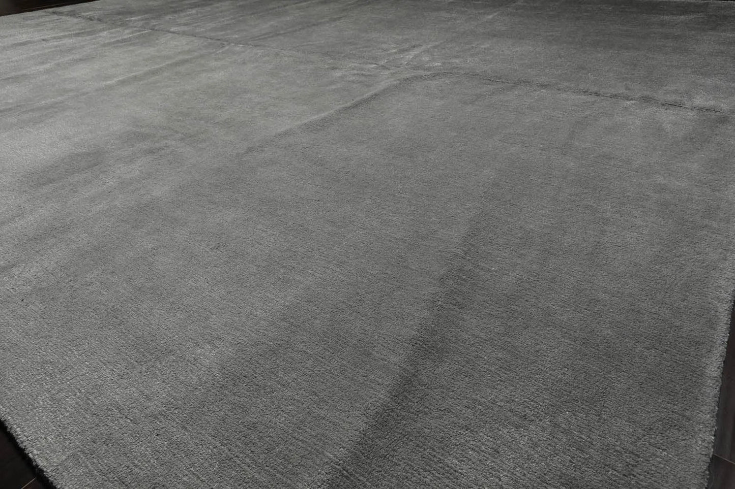 12'2''x16'2'' Gray Hand Knotted Tibetan Wool and Silk Modern & Contemporary Oriental Area Rug