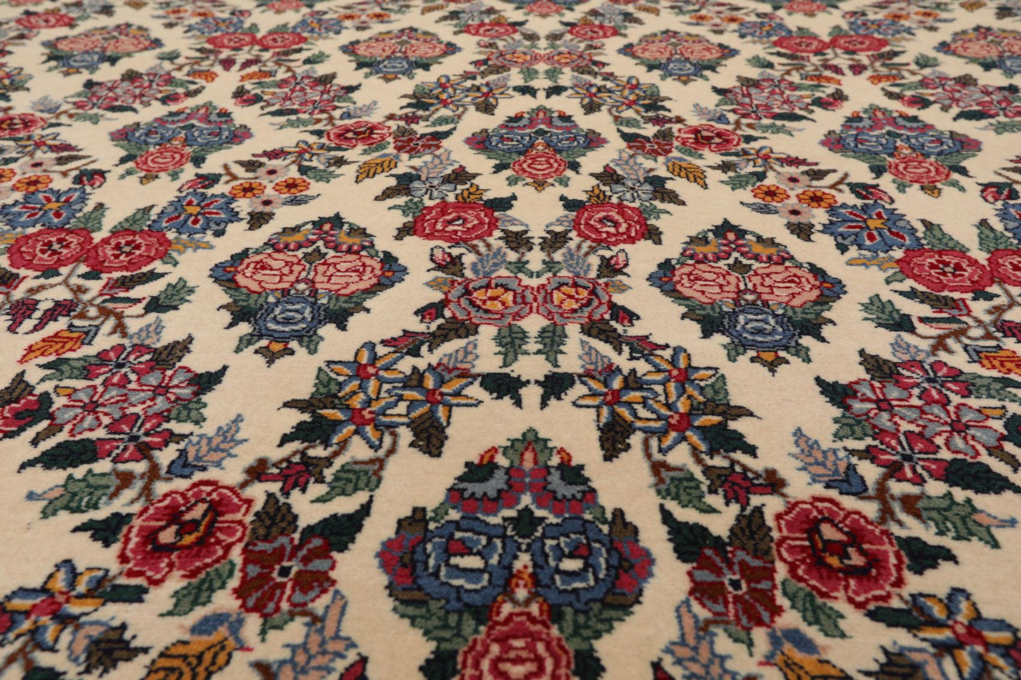 8'2" x 10'7" Hand Knotted Wool PakPersian 16/18 300 KPSI Oriental Area Rug Ivory