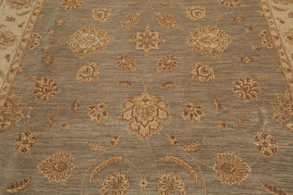 8' x 10' Hand Knotted 100% Wool Peshawar Traditional Oriental Area Rug Gray