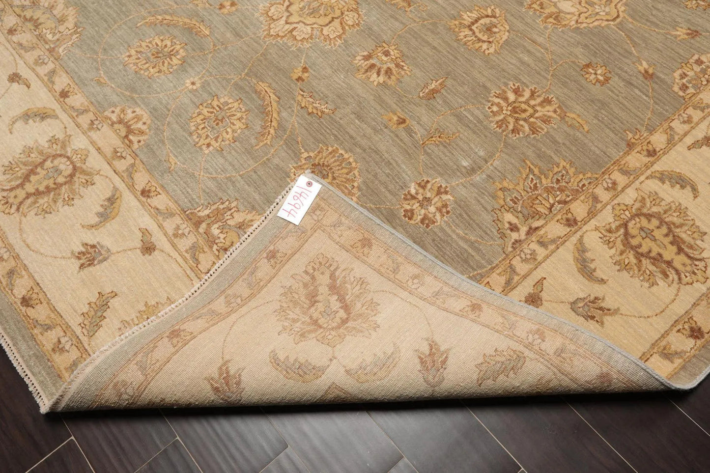 8' x 10' Hand Knotted 100% Wool Peshawar Traditional Oriental Area Rug Gray