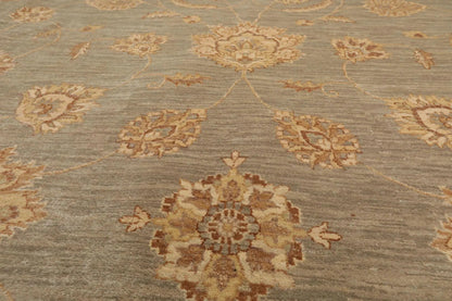 8' x 10' Hand Knotted 100% Wool Peshawar Traditional Oriental Area Rug Gray