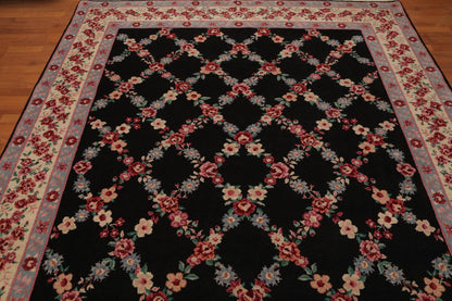 7' 10"x9' 8'' Aubusson Savonnerie  Wool  Oriental Area Persian Rug