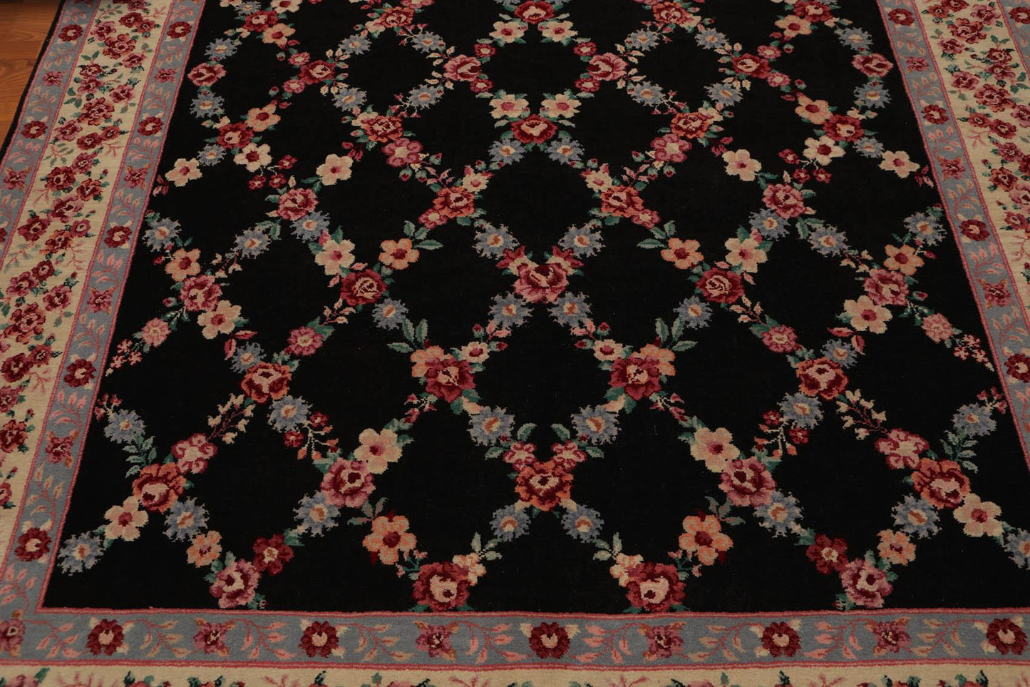 7' 10"x9' 8'' Aubusson Savonnerie  Wool  Oriental Area Persian Rug