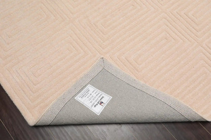 5' x8' Hand Tufted Hand Made 100% Wool Designer Modern & Contemporary  Oriental Area Rug Tone On Tone,Beige Color