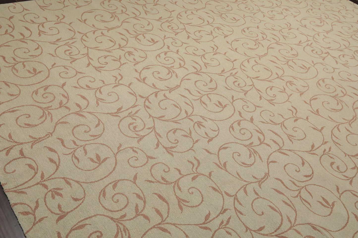 8'10" x 12'3" Hand Knotted Tibetan Wool Botanical 200KPSI Oriental Area Rug Moss