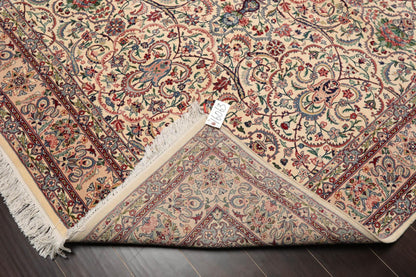 6'3" x 9'1" Hand Knotted 100% Wool Nain 16/18 Pak Persian 300 KPSI Area Rug Cream